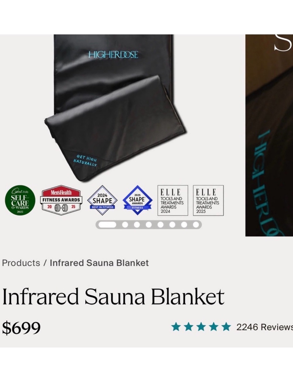 Like New HigherDose Infrared Sauna Blanket